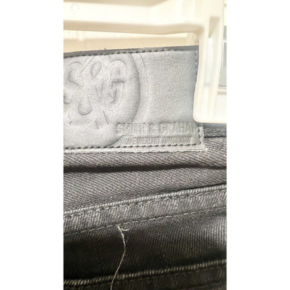 Smith & Graham Hustle Today Boys Youth Army Black Ripple Denim Jeans Size 14 - Picture 8 of 9